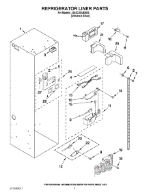 04 - Refrigerator Liner Parts parts for Jenn-Air Refrigerator JS42CXDUDB02 / from AppliancePartsPros.com