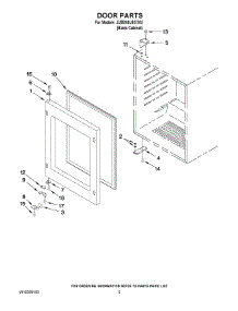 03 - Door Parts parts for Jenn-Air Wine Cooler JUB248LBCX03 / from AppliancePartsPros.com