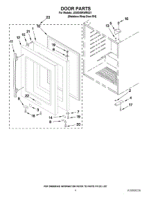 03 - Door Parts parts for Jenn-Air Wine Cooler JUW248RWRS21 / from AppliancePartsPros.com