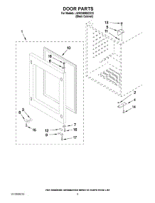 03 - Door Parts parts for Jenn-Air Wine Cooler JUW248RBCX23 / from AppliancePartsPros.com