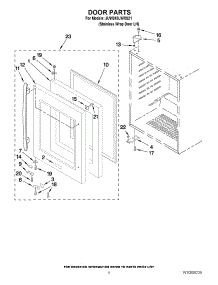 03 - Door Parts parts for Jenn-Air Wine Cooler JUW248LWRS21 / from AppliancePartsPros.com