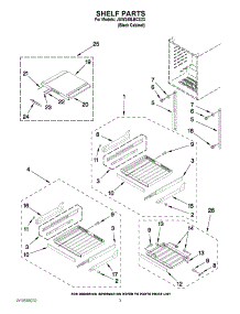 02 - Shelf Parts parts for Jenn-Air Wine Cooler JUW248LBCX23 / from AppliancePartsPros.com