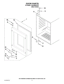 03 - Door Parts parts for Jenn-Air Wine Cooler JUW248LBCX23 / from AppliancePartsPros.com