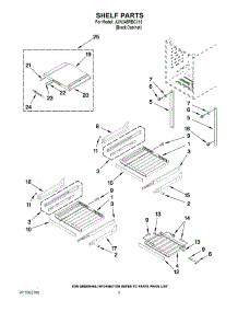 02 - Shelf Parts parts for Jenn-Air Wine Cooler JUW248RBCX13 / from AppliancePartsPros.com