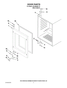 03 - Door Parts parts for Jenn-Air Wine Cooler JUW248LBCX13 / from AppliancePartsPros.com