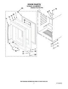 03 - Door Parts parts for Jenn-Air Wine Cooler JUW248RWRS11 / from AppliancePartsPros.com