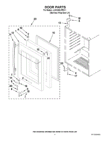 03 - Door Parts parts for Jenn-Air Wine Cooler JUW248LWRS11 / from AppliancePartsPros.com