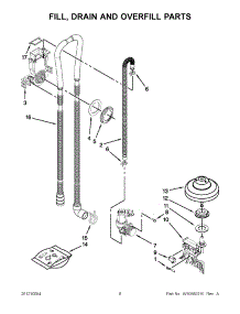 04 - Fill, Drain And Overfill Parts parts for Kitchenaid Dishwasher KUDS30IBSS1 / from AppliancePartsPros.com