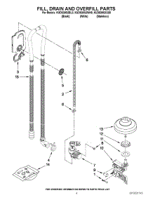 04 - Fill, Drain And Overfill Parts parts for Kitchenaid Dishwasher KUDS30SXWH8 / from AppliancePartsPros.com