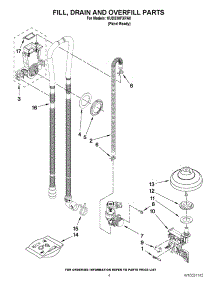 04 - Fill, Drain And Overfill Parts parts for Kitchenaid Dishwasher KUDS30FXPA8 / from AppliancePartsPros.com