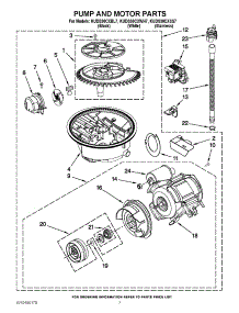 06 - Pump And Motor Parts parts for Kitchenaid Dishwasher KUDS30CXBL7 / from AppliancePartsPros.com