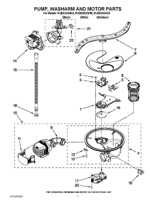06 - Pump, Washarm And Motor Parts parts for Kitchenaid Dishwasher KUDE20IXBL6 / from AppliancePartsPros.com