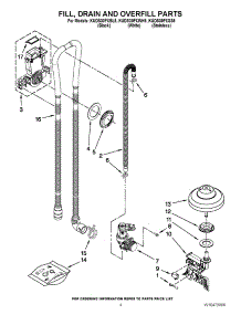 04 - Fill, Drain And Overfill Parts parts for Kitchenaid Dishwasher KUDS30FXSS5 / from AppliancePartsPros.com