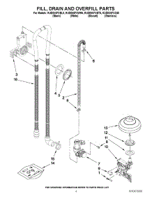 04 - Fill, Drain And Overfill Parts parts for Kitchenaid Dishwasher KUDE40FXBT5 / from AppliancePartsPros.com