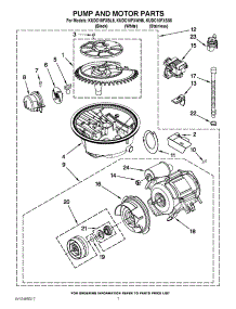 06 - Pump And Motor Parts parts for Kitchenaid Dishwasher KUDC10FXBL5 / from AppliancePartsPros.com