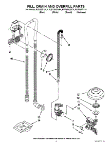 04 - Fill, Drain And Overfill Parts parts for Kitchenaid Dishwasher KUDS30IXSS6 / from AppliancePartsPros.com