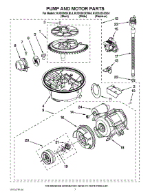06 - Pump And Motor Parts parts for Kitchenaid Dishwasher KUDS30SXWH4 / from AppliancePartsPros.com