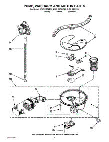 06 - Pump, Washarm And Motor Parts parts for Kitchenaid Dishwasher KUDL15FXBL5 / from AppliancePartsPros.com
