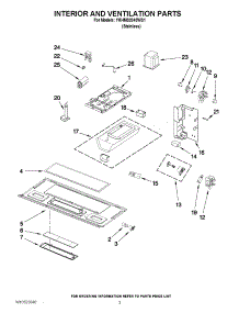 03 - Interior And Ventilation Parts parts for Kitchenaid Microwave YKHMS2040WS1 / from AppliancePartsPros.com