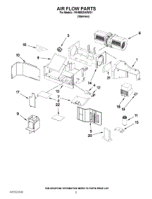 04 - Air Flow Parts parts for Kitchenaid Microwave YKHMS2040WS1 / from AppliancePartsPros.com