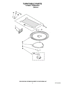 05 - Turntable Parts parts for Kitchenaid Microwave YKHMS2040WS1 / from AppliancePartsPros.com
