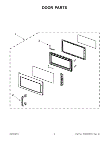 02 - Door Parts parts for Kitchenaid Microwave KHMS2040WBL2 / from AppliancePartsPros.com