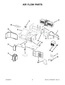 04 - Air Flow Parts parts for Kitchenaid Microwave KHMS2040WSS2 / from AppliancePartsPros.com
