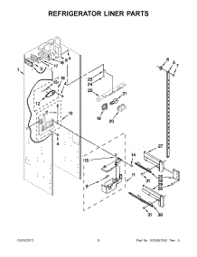 03 - Refrigerator Liner Parts parts for Kitchenaid Refrigerator KSSO36FTX17 / from AppliancePartsPros.com
