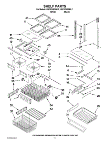 06 - Shelf Parts parts for Kitchenaid Refrigerator KBFS25EWBL7 / from AppliancePartsPros.com