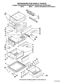 03 - Refrigerator Shelf Parts parts for Kitchenaid Refrigerator KSCK25FVMS03 / from AppliancePartsPros.com