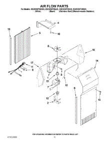09 - Air Flow Parts parts for Kitchenaid Refrigerator KSCK25FVMS03 / from AppliancePartsPros.com