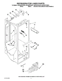 02 - Refrigerator Liner Parts parts for Kitchenaid Refrigerator KSCK25FVWH03 / from AppliancePartsPros.com