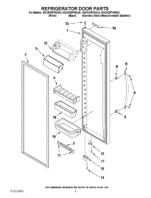 06 - Refrigerator Door Parts parts for Kitchenaid Refrigerator KSCK25FVWH03 / from AppliancePartsPros.com