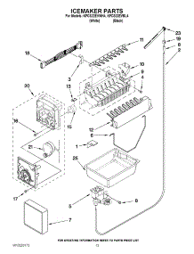 07 - Icemaker Parts parts for Kitchenaid Refrigerator KFCS22EVWH4 / from AppliancePartsPros.com