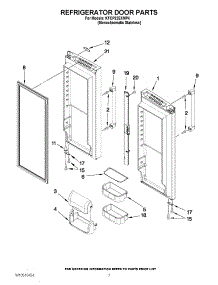 04 - Refrigerator Door Parts parts for Kitchenaid Refrigerator KFCP22EXMP4 / from AppliancePartsPros.com
