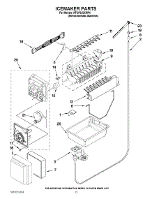 07 - Icemaker Parts parts for Kitchenaid Refrigerator KFCP22EXMP4 / from AppliancePartsPros.com