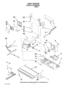 05 - Unit Parts parts for Kitchenaid Refrigerator KFCO22EVBL4 / from AppliancePartsPros.com