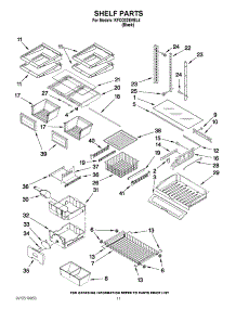 06 - Shelf Parts parts for Kitchenaid Refrigerator KFCO22EVBL4 / from AppliancePartsPros.com