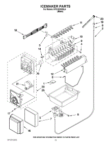 07 - Icemaker Parts parts for Kitchenaid Refrigerator KFCO22EVBL4 / from AppliancePartsPros.com