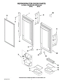 04 - Refrigerator Door Parts parts for Kitchenaid Refrigerator KBFS20EVBL6 / from AppliancePartsPros.com