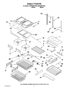 06 - Shelf Parts parts for Kitchenaid Refrigerator KBFS20EVBL6 / from AppliancePartsPros.com