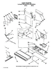 05 - Unit Parts parts for Kitchenaid Refrigerator KBFS25EWWH5 / from AppliancePartsPros.com