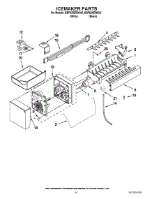 08 - Icemaker Parts parts for Kitchenaid Refrigerator KBFS25EWBL5 / from AppliancePartsPros.com