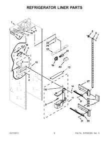03 - Refrigerator Liner Parts parts for Kitchenaid Refrigerator KSSO42FTX17 / from AppliancePartsPros.com