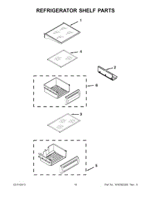 05 - Refrigerator Shelf Parts parts for Kitchenaid Refrigerator KSSO42FTX17 / from AppliancePartsPros.com