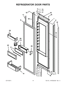 07 - Refrigerator Door Parts parts for Kitchenaid Refrigerator KSSO42FTX17 / from AppliancePartsPros.com