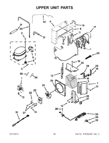 10 - Upper Unit Parts parts for Kitchenaid Refrigerator KSSO42FTX17 / from AppliancePartsPros.com