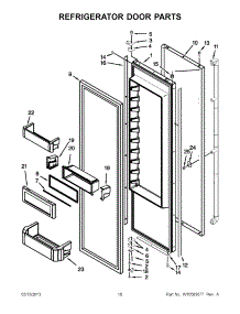 08 - Refrigerator Door Parts parts for Kitchenaid Refrigerator KSSC42QVS05 / from AppliancePartsPros.com