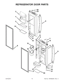 07 - Refrigerator Door Parts parts for Kitchenaid Refrigerator KFIS20XVMS11 / from AppliancePartsPros.com