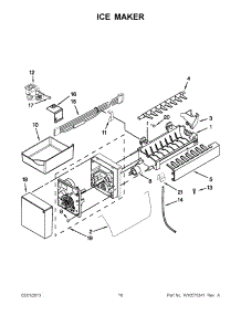 08 - Ice Maker parts for Kitchenaid Refrigerator KBFS22EWWH7 / from AppliancePartsPros.com